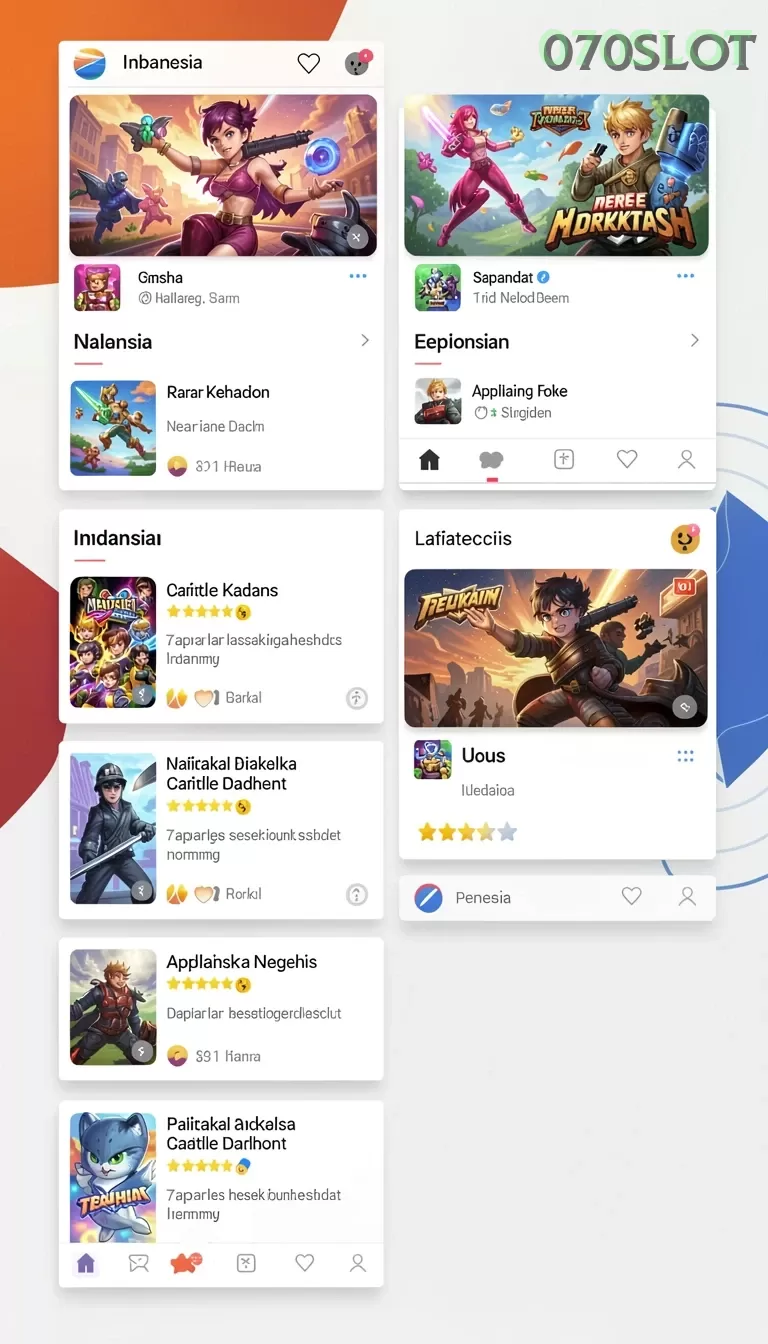 Galeri pratinjau visual 070slot build APK resmi terbaru